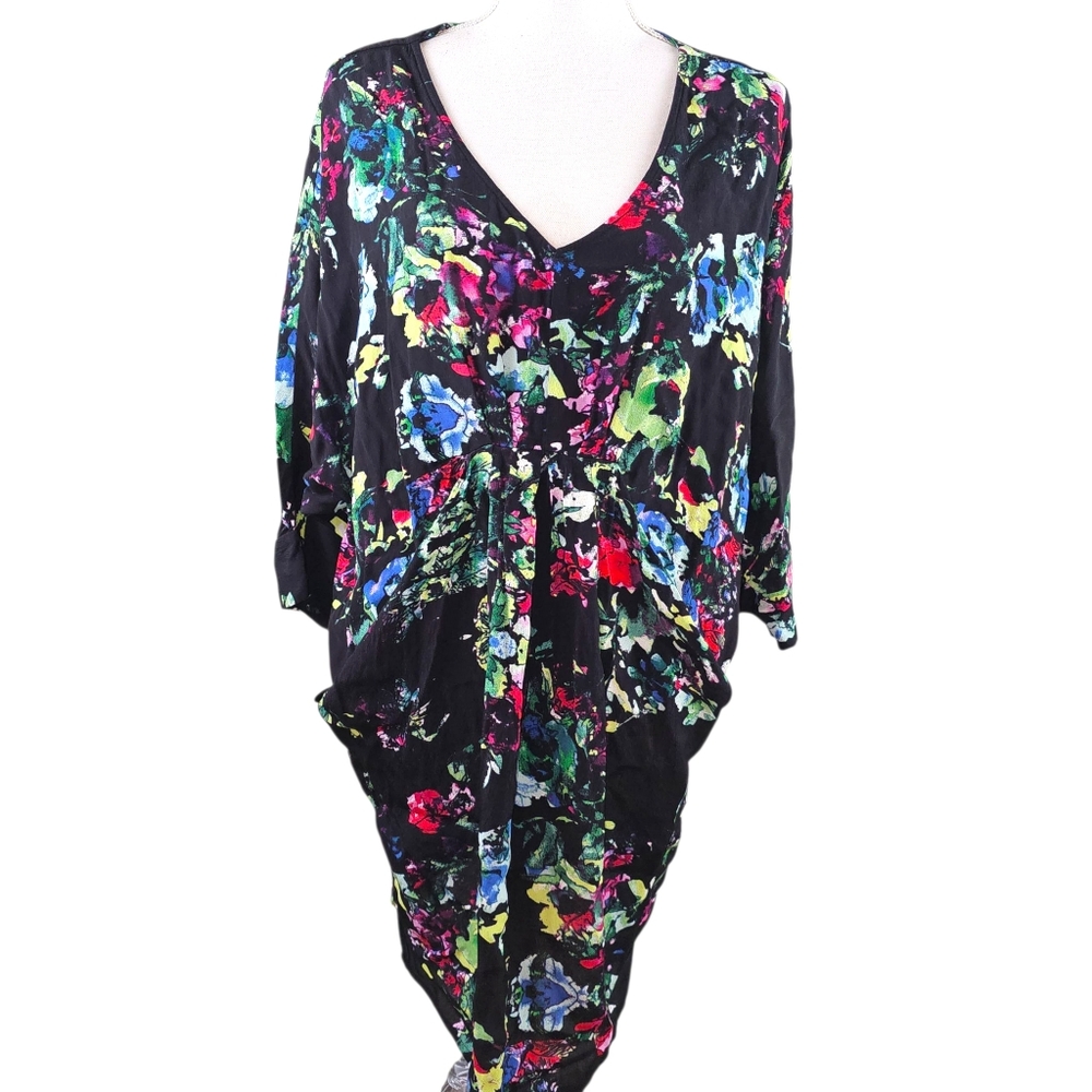 Maeve Anthropologie Petal Palette Draped Tunic Mini Dress In S - Picture 2 of 8